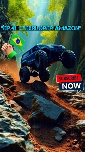 Rocky Descent! 🪨 RC Monster Drops Down Jungle Cliff – EP41#shorts #ai #rcshorts #offroad #racing