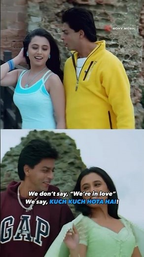 Where friendship meets love.❤️ #kuchkuchhotahai #srk #kajol #romantichindisongs