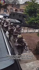 Explosive breach in CALIFORNIA. WTF just yesterday I joked about "what's next they going to use c4 to ecolosively breach a door?" And they fucking did it today. For a family. Reports I'm reading is because this guy HIT an ICE vehicle. They're waging war on California, right now. | Jack Jones