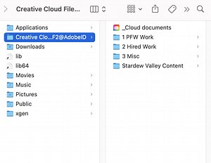 My Creative Cloud is not reading the folders/files I have on my computer.