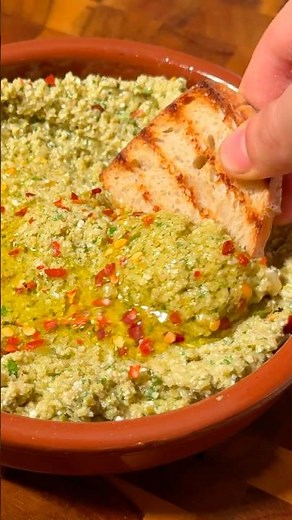 Creamy Olive & Feta Dip (Vegan, 10 Minutes, No Cooking)