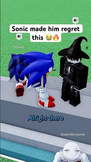 SONIC COMPLETELY HUMILIATES HIM 😲🔥 #roblox #micup #sonic
