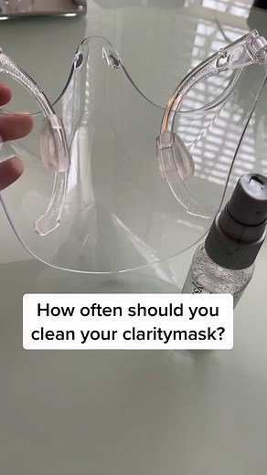 How often should you clean your claritymask? #masking #clearmask #amazonfinds #fashionfinds #fashionmask #claritymask #mask