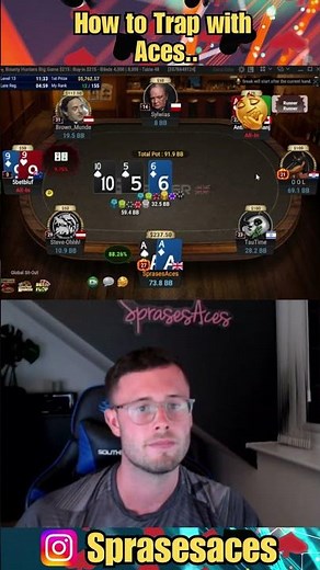 How To Trap With Aces #poker