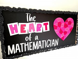 Math Bulletin Board Kit for February and Valentine's Day, Easy DIY Print and Cut Pieces - Etsy