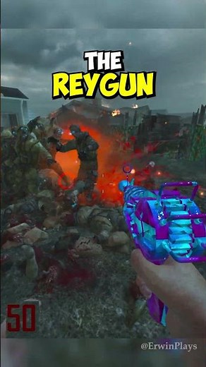 Ray Gun vs Ray Gun MK2 on ROUND 50 in CoD Zombies #shorts #zombieshorts