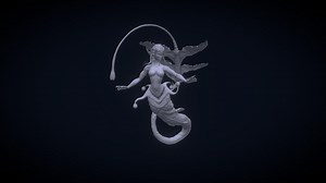 Mermaid creature - 3D model by Wouwourm