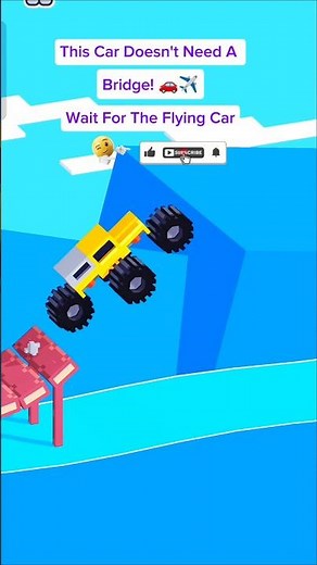 Drive Mad Level 51: Walkthrough Flying Car solution 🏎️ #shorts