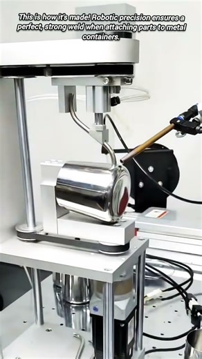 Industrial machine performs this amazing precision welding automatically.