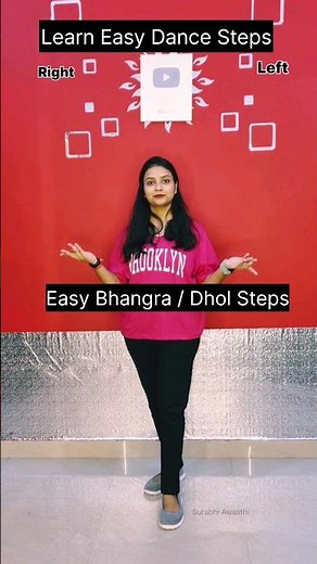 Easy Dj or Dhol Steps for beginners | Basic Bhangra Dance #shorts