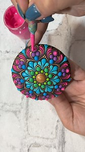 158K views · 1.3K reactions | Dot Mandala Stone Painting勺 #painting #mandala #dotart #mandalastone #artprocess #acrylic #acrylicpainting #decor #love #colorful #dotpainting #artofpoints #mandalaartist #satisfyingart #artwork #satisfying #diyhomedecor #diyproject #dotmandala #steinebemalen | Art of Points | Facebook