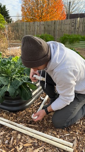5.7K views · 74 reactions | DIY a mini hoop house with PVC! This week we will be diving into strategies to extend your gardening season and keeping frost at bay to keep your garden growing longer. I’ll be hosting a FREE masterclass on season extension strategies like this inside my private community on Monday the 11th and I hope to see you there! Join here!  https://www.skool.com/earth-nails-tails-5839/about?ref=bd812675d52e43a7940b74593c27bff5 | Earth, Nails & Tails | Facebook