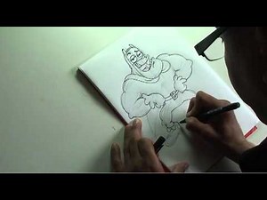 How to Draw Bananaman from The Dandy