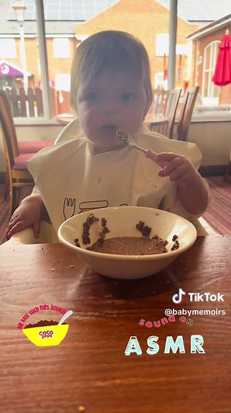 I’d rather have a bowl of coco pops…. #kelloggs #kelloggscereal #baby #fyp #mumsoftiktok #dadsoftiktok #1yearold #growupwithme #asmr #asmrsounds #asmrvideo #asmrtiktoks #asmrfood #asmreating #asmrsound #asmrtiktok #asmrtriggers #asmrbreakfast #viralvideos #viral