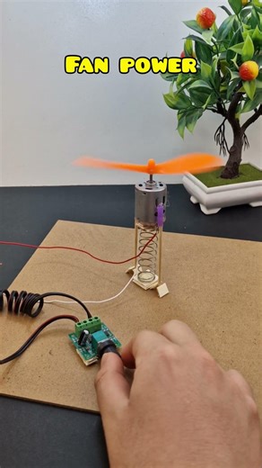 Fan power with large DC motor | #dcmotor #techexperiments #powerfulfan #dcman