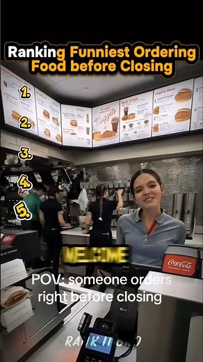 Ranking Funniest Last-Minute Orders 🤣 (5 Minutes Before Closing) #ranking #memes #funny #shorts