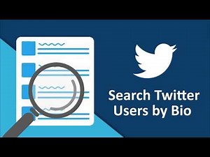 How To Search Twitter Users by Bio