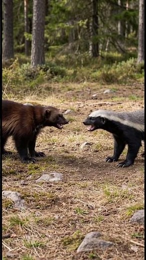 Wolverine vs Honey Badger – Explosive Speed Fight with Face Bite Lock Ultra Realistic Wildlife Batt