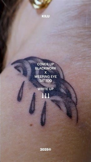 Weeping Nimbus Tattoo | CoverUp/Blackwork