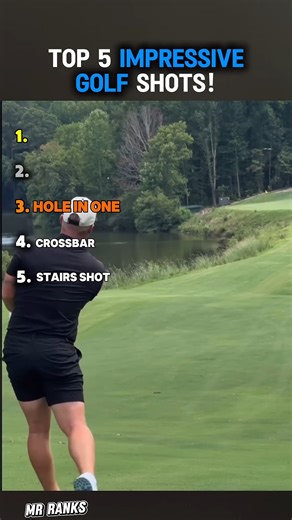Top 5 impressive golf shots! #golf #ranking #shorts | Jameon