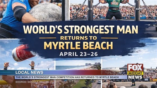 World's Strongest Man Competition Returns To Myrtle Beach - WFXB