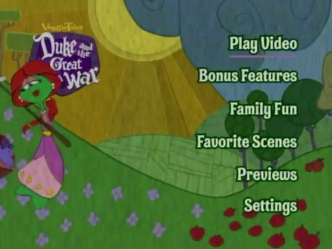 "VeggieTales: Duke and the Great Pie War" (2005) - DVD Menu