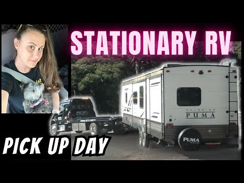 [Sneak Peek] The NEW Stationary RV Living Set Up - Picking Up The Travel Trailer For The First Time!