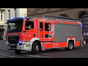 [NEUE HLF 20 GENERATION!] - Feuerwehr DÜSSELDORF | Einsatzfahrten an der Feuerwache 1