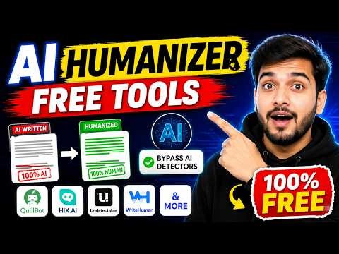 Top AI Humanizer Free Tools 2026 | How To Bypass AI Detectors Every Time (for FREE) Humanize AI text