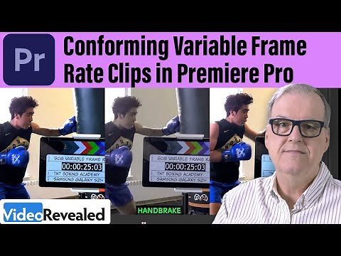 Conforming Variable Frame Rate Clips in Premiere Pro