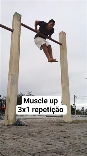 MUSCLE UPS DE VOLTA 🔥#calistenia #treino #calisthenics