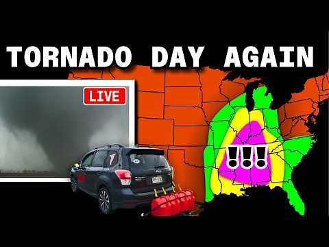 Another HUGE Tornado Day - Chasers on the Ground