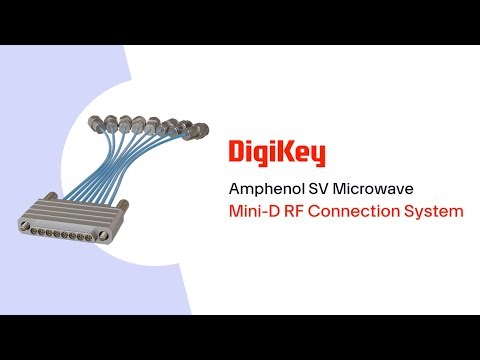Mini-D RF Connection System from Amphenol SV Microwave PIO | DigiKey