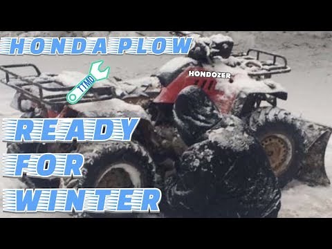 Honda Plow Build! 1986 TRX350 Plowing Snow!