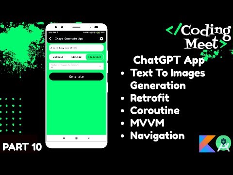 #10 ChatGPT App | Generating Images from Text Prompts | Image Generation | Android Studio Kotlin