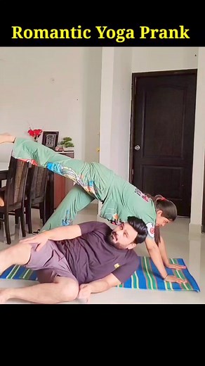 Romantic Yoga Prank #prank #reelsfb #prankonwife #funny #comedy | D2 Prank