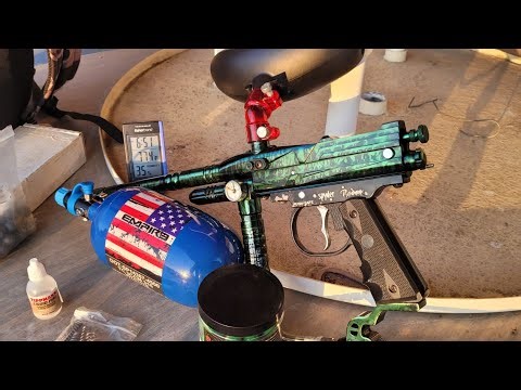 Spyder Rodeo STBB old school paintball marker Byrpro Alien Play