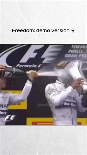Freedom: demo version 😂🍾 Wait for it… #F1 #Formula1 #F1Funny