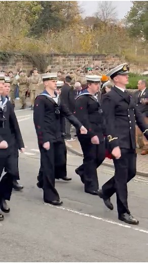 Our cadets on parade, honouring those who served. | Runcorn Sea Cadets