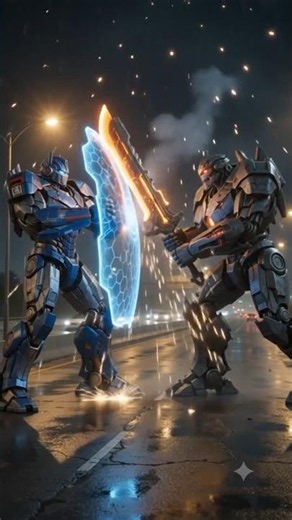 Optimus Prime vs Megatron | Final Battle Scene ⚔️ Epic Transformers Fight in 4K #ai #trending #viral