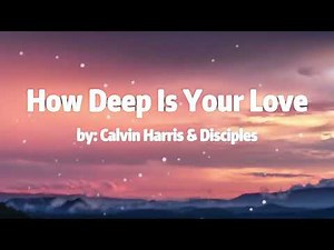Calvin Harris & Disciples - How Deep Is Your Love (Lyrics)