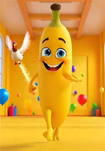 Mr.Banana Tiny To Giant Shock 🍌💥 #MrBanana #KidsShorts #ViralVideo #HighEnergy #PerfectLoop