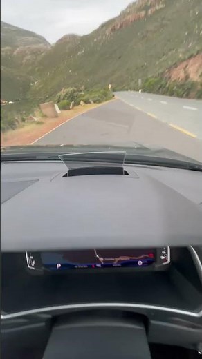 Head up display in the Tiguan R-Line