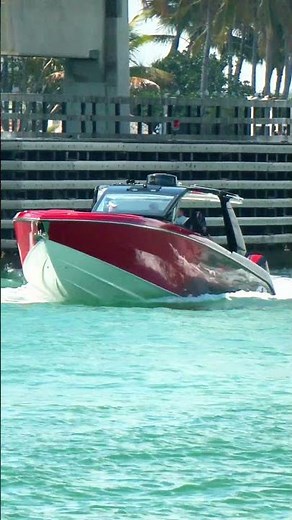 Love the red! Cigarette Powerboat.