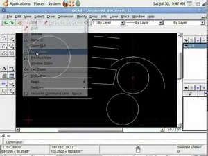 Introduction to QCAD - English Video Lecture - Design Softwares