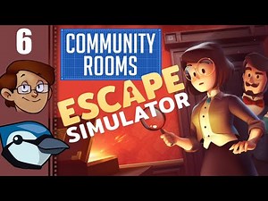 Let's Play Escape Simulator Co-op Part 6 - Community Rooms: Deluxe Museum Heist & Edgar Allan Poe
