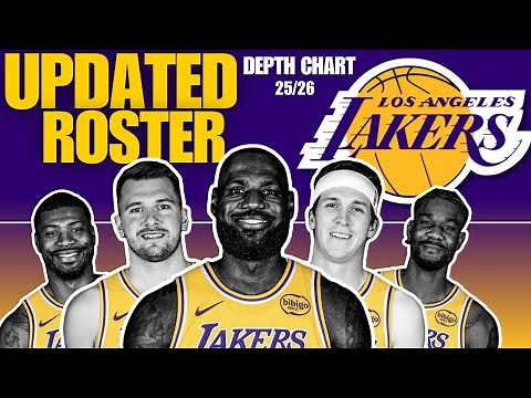 Los Angeles lakers 2025/26 Roster & Depth Chart | Lineup with luka Dončić, Reaves & LeBron James