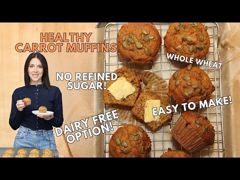 Delicious Carrot Muffins Recipe | SO Easy + HEALTHY!!!