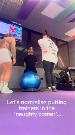 All fun & games until the trainer ends up in Time-out 😂 | Anytime Fitness