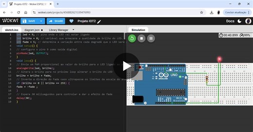 #iot #arduino #wokwi #tecnologia #eletrônica #internetdascoisas #simulação #c | João Marcos